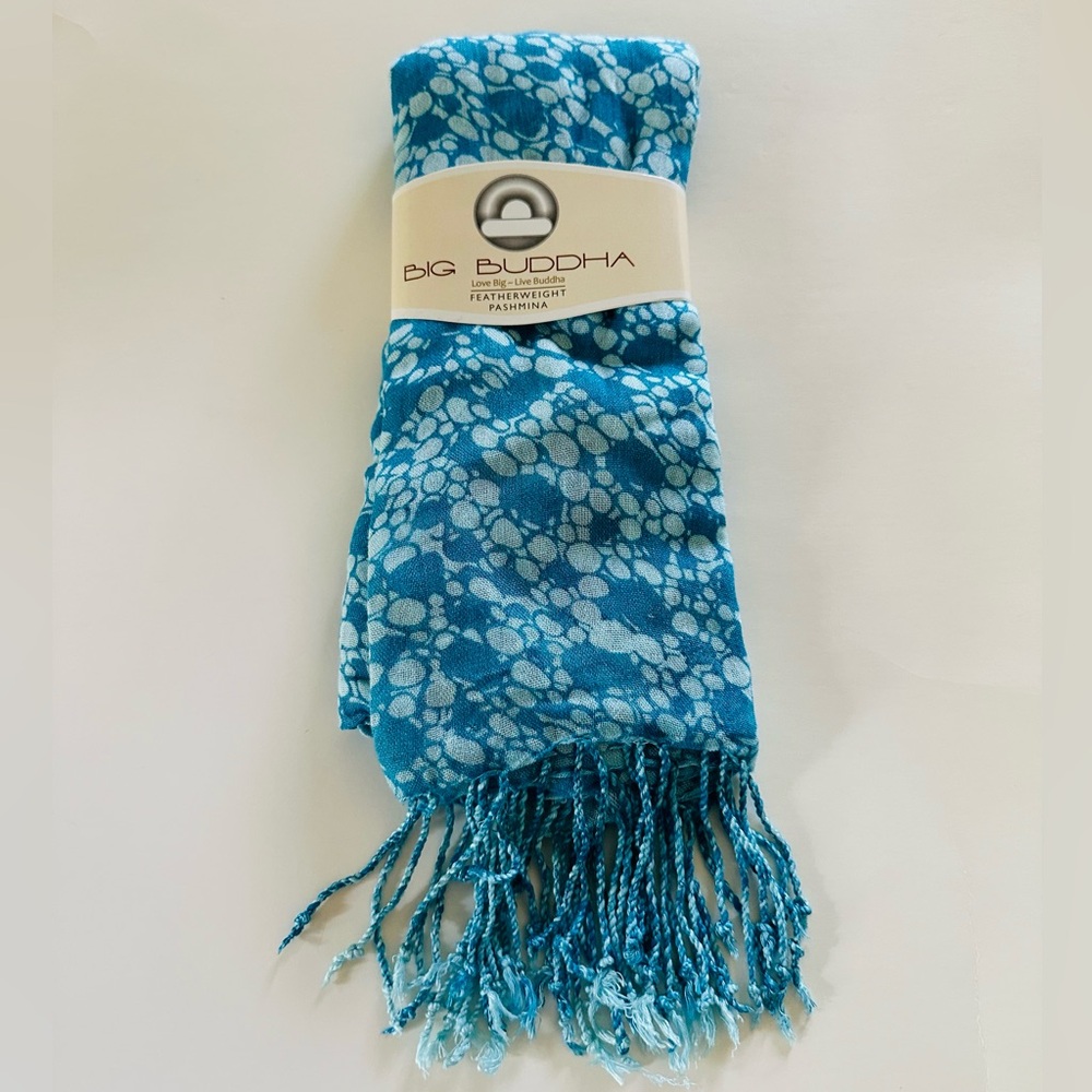 Big Buddha Blue Featherweight Pashmina NWT